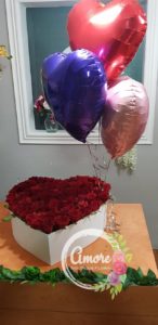 rosas y globos para regalar