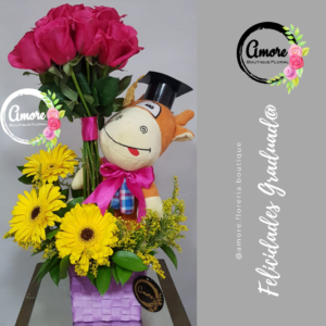 graduado peluche bouquet