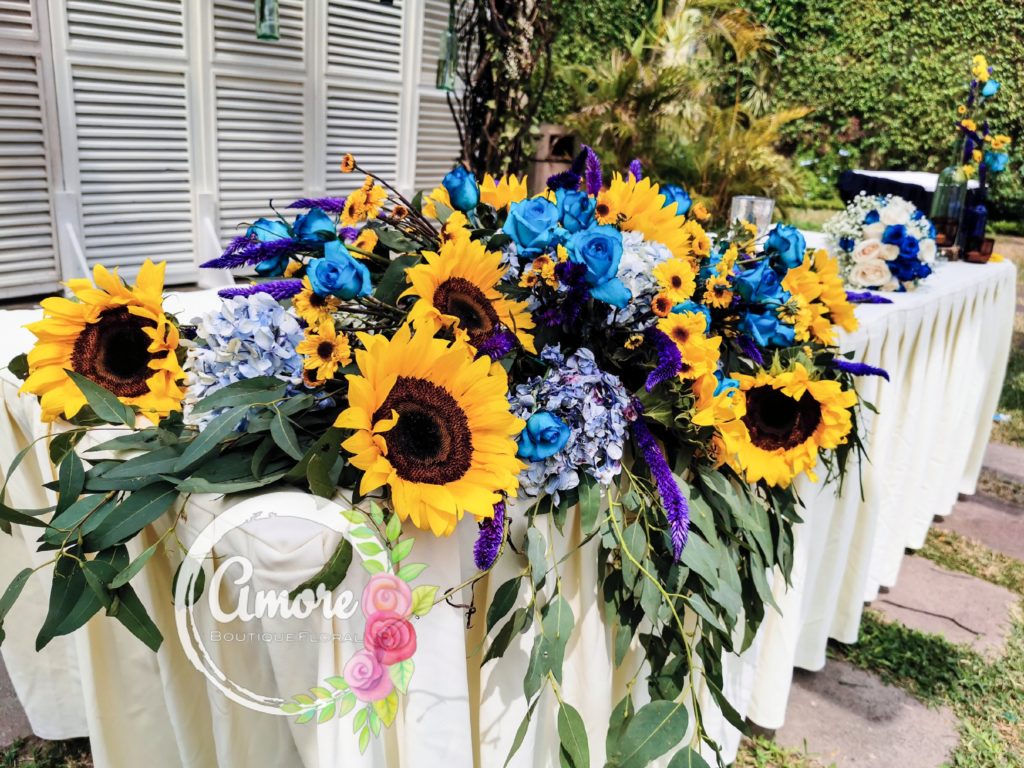 girasoles en una boda