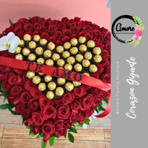 corazon de rosas y chocolates poza rica